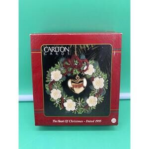 Carlton Cards The Heart Of Christmas- Dated 1995 Christmas Ornament